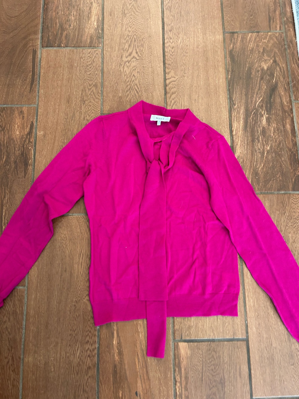 Milly size M magenta pink wool sweater